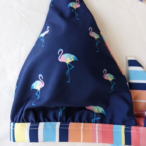 Splendid Flamingo Print Bikini Top Small - Picture 5 of 5